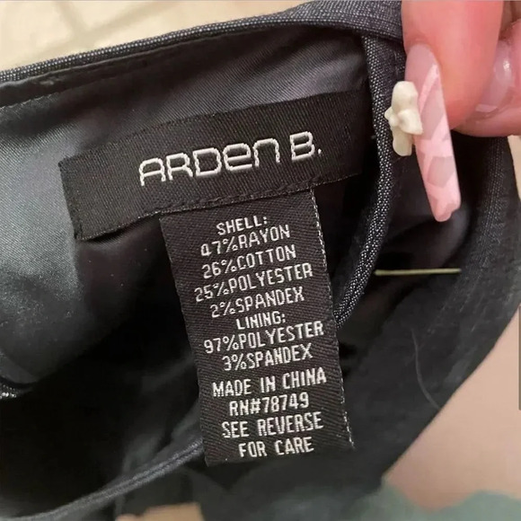 Arden B Women's Blue Sweetheart Neck Button Front Midi Shift Dress Size S - Picture 12 of 16